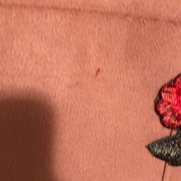 Tahari Dusty Rose Appliqué Open-Front Coat Size M - Picture 11 of 14